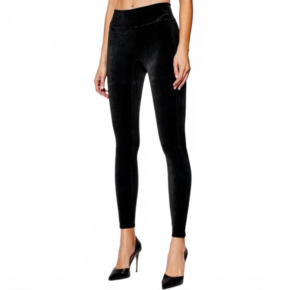 NEW SPANX women's velvet leggings in black